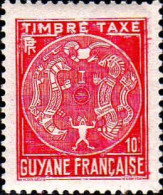 Guyane Taxe N** Yv:22 Mi:22 Armoiries - Unused Stamps