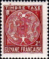 Guyane Taxe N** Yv:26 Mi:26 Armoiries - Unused Stamps