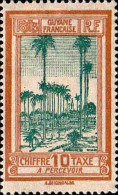 Guyane Taxe N** Yv:14 Mi:14 Place Des Palmistes Cayenne - Unused Stamps