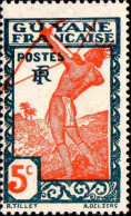 Guyane Poste N** Yv:112 Mi:113 Indigène Tirant à L'arc (G.trop.) - Unused Stamps