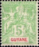 Guyane Poste N** Yv: 43 Mi:43 Groupe Allégorique Mouchon - Ungebraucht