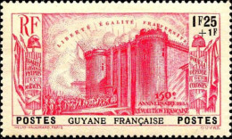 Guyane Poste N* Yv:155 Mi:183 Prise De La Bastille (Trace De Charnière) - Neufs