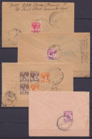 Malaisie - Lot De 13 Courriers (aérogrammes, Recommandé, …) De Malacca, Perak, Karaikudi, Sitiawan, Penang, … Entre 1928 - Autres & Non Classés