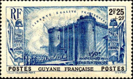 Guyane Poste N* Yv:156 Mi:184 Prise De La Bastille (Trace De Charnière) - Neufs