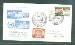 Enveloppe Souvenir  16 Mai 1959  Nations Unies   - Briefe U. Dokumente