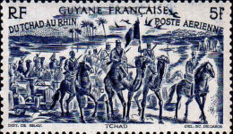 Guyane Avion N** Yv:29/34 Du Tchad Au Rhin - Unused Stamps