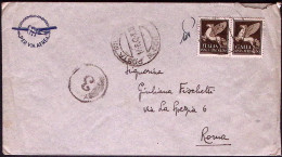1942-MARIDIFE EGEO BN 300 Manoscritto Al Verso Di Busta Via Aerea PM 550 Sezione - Egée