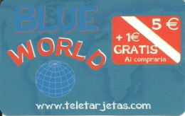 Spain: Prepaid IDT - Blue World 10.08 - Autres & Non Classés