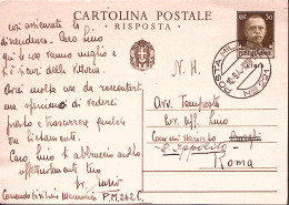 1940-POSTA MILITARE/N 221 C2 (10.8) Su Cartolina Postale RP Imperiale Sopr Libia - Libia