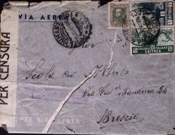 1940-POSTA MILITARE 1001/A.O.I. C2 (26.10) Su Bust Con Lettera Acclusa Via Aerea - Erythrée