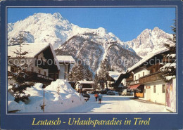 72547439 Leutasch Dorfpartie Mit Weidach Und Gehrenspitze Leutasch Tirol - Autres & Non Classés