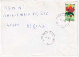 1991-EUROFLORA Lire 750 (1951) Isolato Su Busta - 1991-00: Poststempel