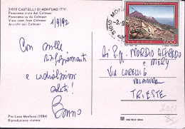 1992-CASTELI Di MONTEFUMO Panorama Viaggiata Propaganda Turistica £ 600 Debordan - Treviso