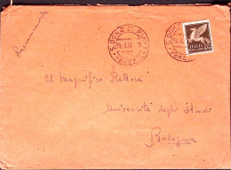 1944-POSTA AEREA C.50 Isolato Su Busta S. Donà Di Piave (13.4) - Storia Postale