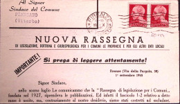 1945-IMPERIALE S.F. Coppia C.20 Su Stame Firenze (19.10) - Storia Postale