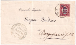 1878-FR.LLI SERVIZIO Sopr C.5/2.00 Su Fascetta Per Stampe - Marcophilie