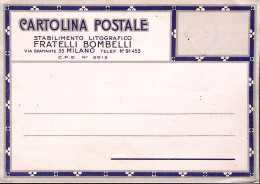1943-MILANO Stabilimento Litografico Fratelli Bombelli Con Dichiarazione Dattilo - Poststempel