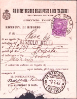 1929-EFFIGIE C,50 Su Avviso Ricevimento Mairano (9.2) - Poststempel