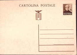 1944-Cartolina Postale Mazzini C.30 Nuova - Marcofilie
