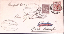 1916-FLOREALE C.1 E 2 Su Piego Rivoli ((3.1) - Poststempel