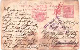 1917-CARTOLINA POSTALE Leoni C.10 Diretta A Prigioniero Di Guerra Italiano In Au - Poststempel