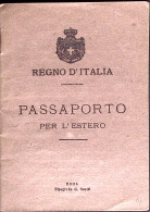 1931-PASSAPORTO Per L'ESTERO Completo Di Fotografia Rilasciato Venezia 11.10 - Historische Documenten
