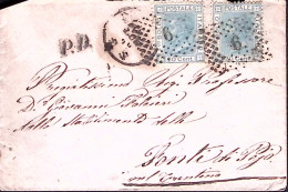 1869-EFFIGIE Coppia C.20 De La Rue Su Busta Per L'Austria - Poststempel