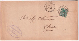 1895-PONTOGLIO Ottagonale Collettoria (12.6) Su Piego - Poststempel