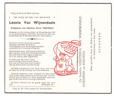 DP Leonie Van Wijnendaele ° Sint-Lievens-Esse Herzele 1878 † 1957 X Remy Versteels // Goessens Baeyens - Devotion Images