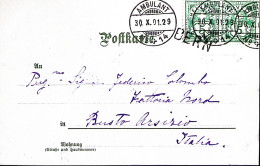 1901-Svizzera Januar Viaggiata Ambulant/N6-14 (30.10) E Lineare Bern - Marcofilia