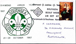 1967-Gran Bretagna SCOUT Annullo Speciale Portsmouth (28.10) - Cartas & Documentos