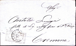 1863-FRANCOBOLLO PER STAMPE Coppia C.1 Su Stampato Milano (6.9) - Poststempel