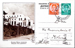 1938-Jugoslavia Cartolina Postale Propaganda Turistica D.1 + 0,50 Viaggiata Belg - Andere & Zonder Classificatie