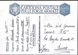 1941-COMANDO AEREONAUTICO DELLA LIBIA BENGASI Manoscritto Su Cartolina Franchigi - Libië