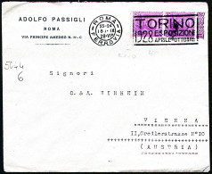 1928-TORINO ESPOSIZIONE Annullo Targhetta (18.9) - Storia Postale