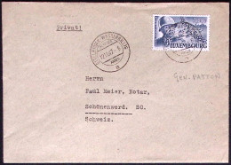 1947-Lussemburgo Lettera Per La Svizzera Affr. 3,50fr. Gen.Patton Isolato - Sonstige & Ohne Zuordnung