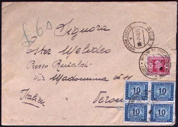 1947-Lettera Da Wels (Austria) Tassata In Arrivo Per L.60 Con Uso Tardivo Del L. - 1946-60: Marcophilie