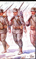 1915-FANTERIA Disegno V. Polli, Serie Marrone 300/1, Scritta - Patriottisch