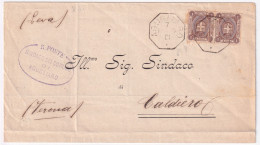 1901-AGUGLIARO Ottagonale Collettoria (7.5) Su Piego - Storia Postale