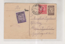 SLOVENIA SHS YUGOSLAVIA SERBIA MITROVICA 1926 Postal Stationery Postage Due - Slovenia