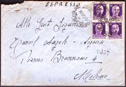 1943-POSTA MILITARE/N 3550 C2 (5.7) Su Espresso Affrancata Imperiale Due Copie C - Storia Postale