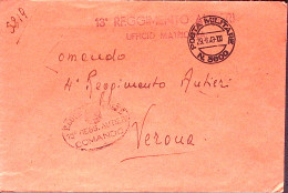 1943-POSTA MILITARE/3600 C2 (29.6)su Busta Servizio - Marcophilia