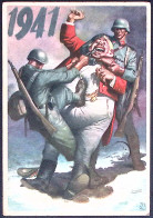 1941-cartolina Boccasile John Bull Affrancata 10 C.+ 20 C. Fratellanza D'armi - Marcophilia