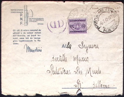 1942-annullo Posta Militare N.ro 206 Del 6.7 Tassata In Arrivo A Belluno - Storia Postale