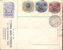 1952- Somalia A.F.I.S. 1^ FIERA Serie Completa Su Busta 1 Giorno - Somalia (AFIS)