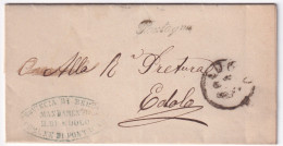 1889-Pontagna Corsivo Collettoria Su Piego Edolo (2.1) - Marcophilia