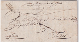 1841-Austria Lettera Con Testo E Bel Sigillo A Secco Lineare Cilli 10 Febb. - ...-1850 Préphilatélie
