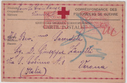1917- CROCE ROSSA IT. CORRISPONDENZA DEI PRIGIONIERI DI GUERRA FRANCHIGIA - Cruz Roja