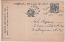 1920-cartolina Postale 15c. Ardesia Leoni Tassello Comunicante Ai Corrispondenti - Storia Postale