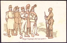 1918-Segui L' Esempio. Cartolina Franchigia Con 2^ Armata Ricoperta Da Fregio Ti - Patriotic